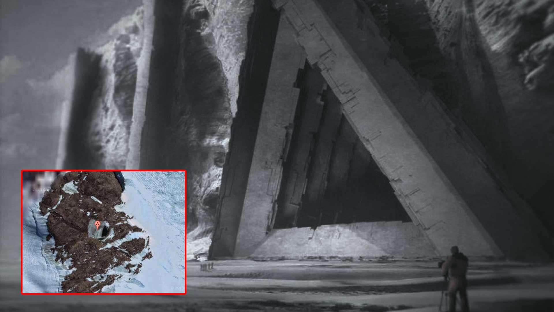 Google Maps revela que hay túneles y bases extraterrestres en la Antártida