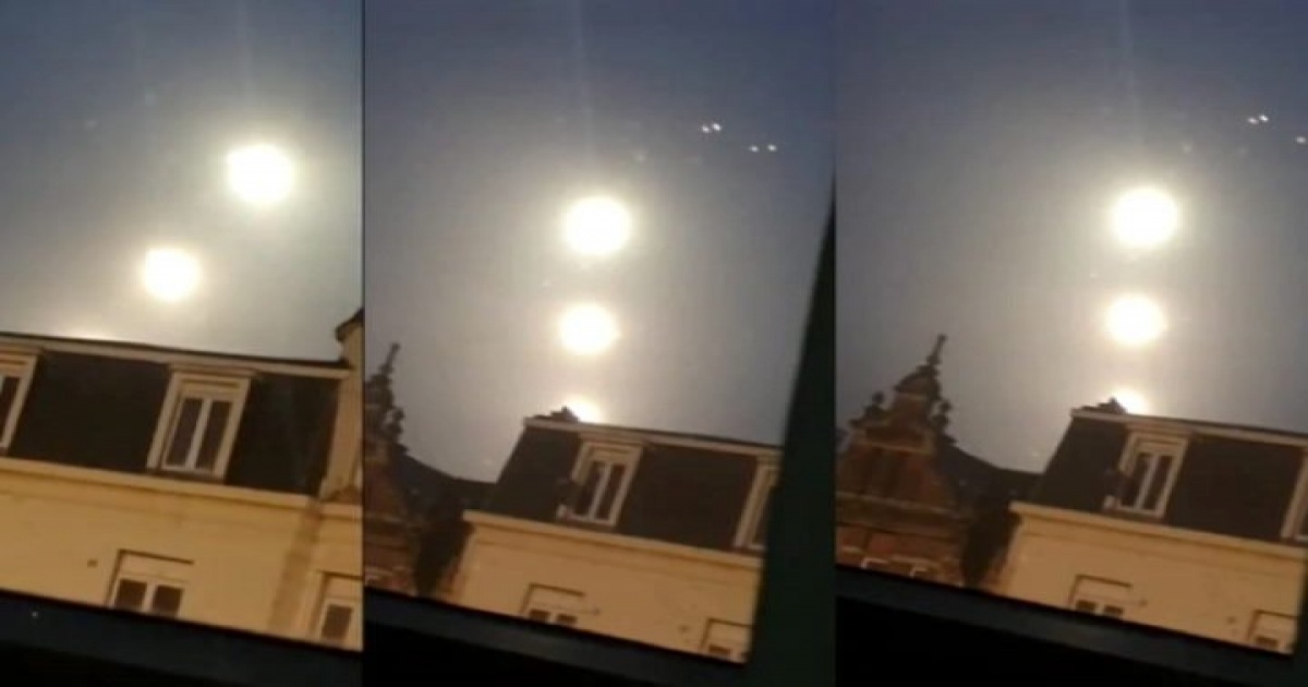 Extrañas esferas de luz tan grandes como 3 soles aparecen en los cielos de Bélgica Extrañas esferas de luz tan grandes como 3 soles aparecen en los cielos de Bélgica