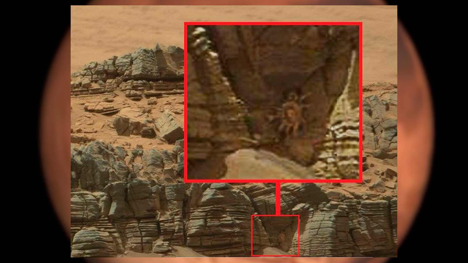 Misteriosa criatura marciana captada por la cámara del rover Curiosity