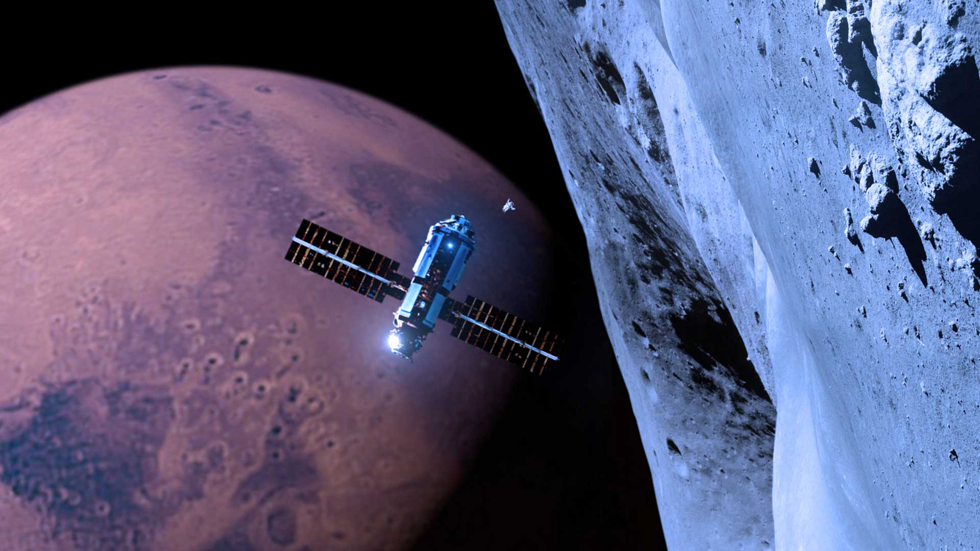 El Ovni que captó Phobos II antes de desaparecer