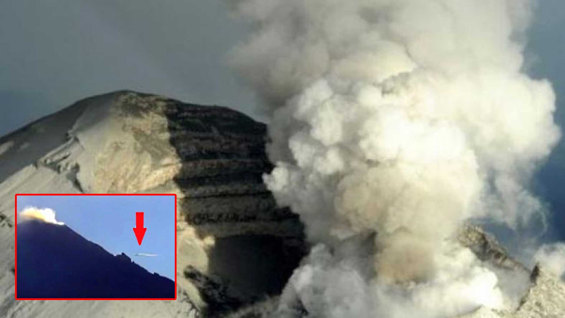Reportan otro nuevo OVNI sobre el Volcán Popocatepetl