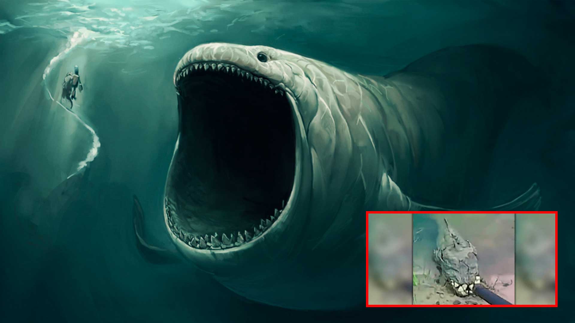 Filmada monstruosa criatura con grandes dientes en un lago de Ucrania