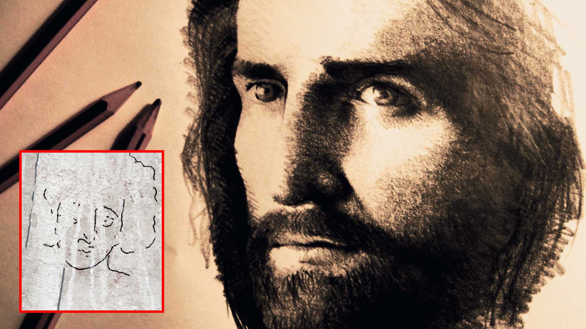 Hallan un dibujo de Jesucristo del siglo V, muy diferente a la clásica representación cristiana