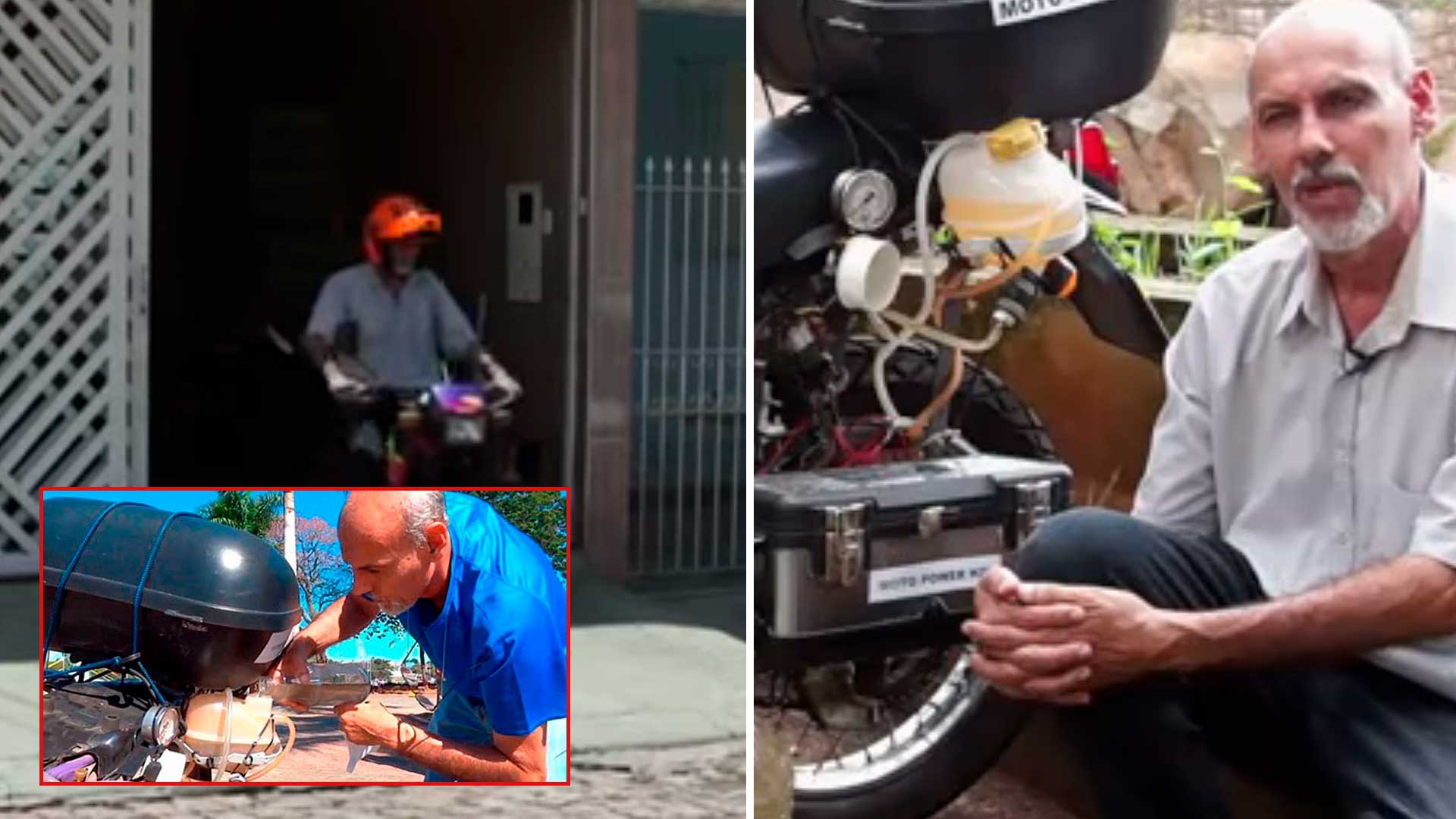Inventor brasileño crea la moto con combustible de agua y recorre más de 500 km con un litro