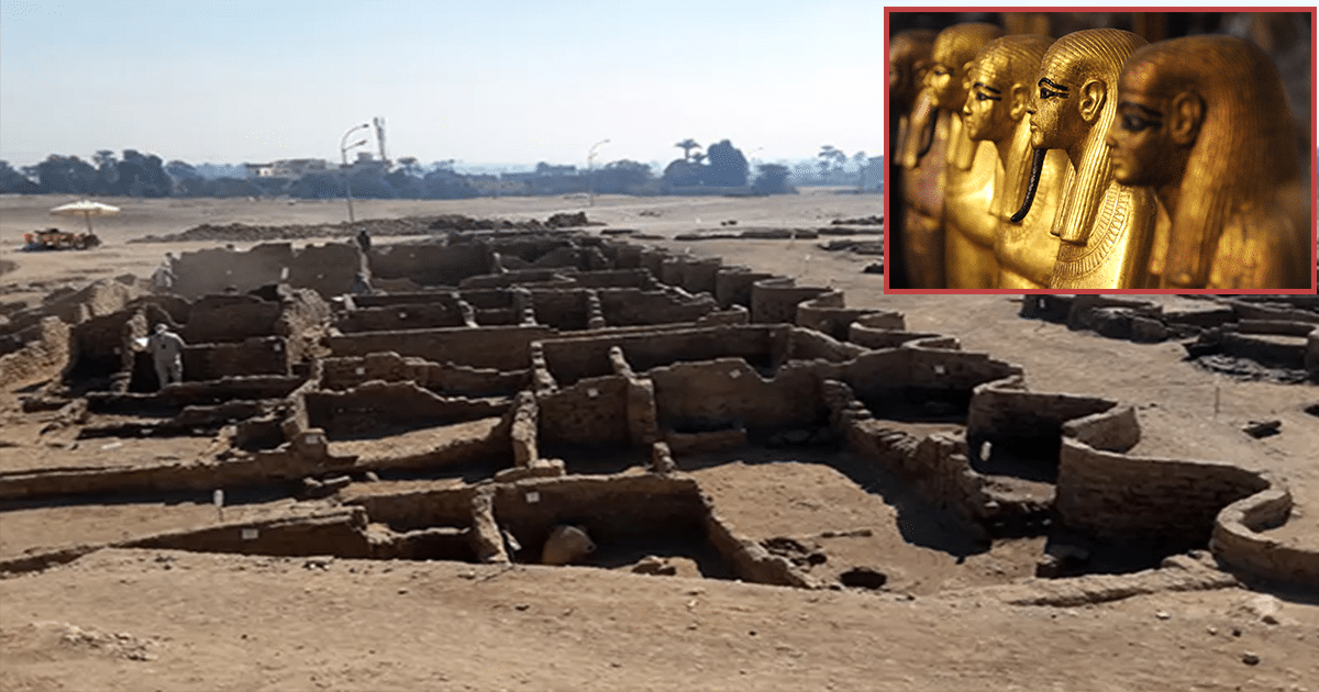 Esta "ciudad dorada perdida" de 3.000 años acaba de ser encontrada en Egipto