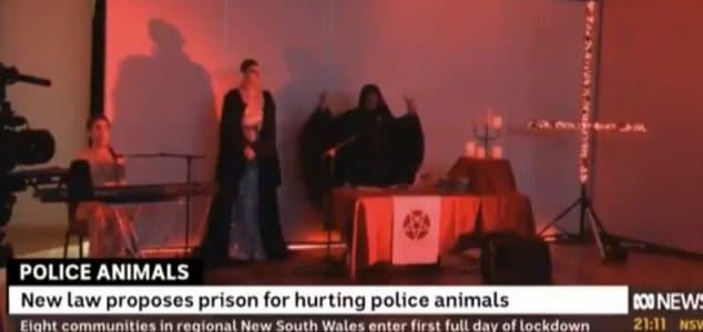 ABC Live News interrumpido por ritual satánico