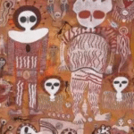 Arte rupestre aborigen de 4.000 años de Wandjina - Los "seres del cielo"