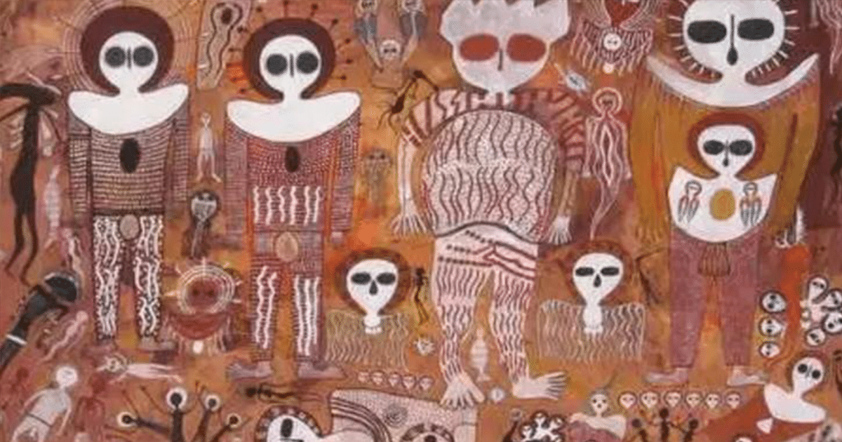 Arte rupestre aborigen de 4.000 años de Wandjina – Los «seres del cielo»