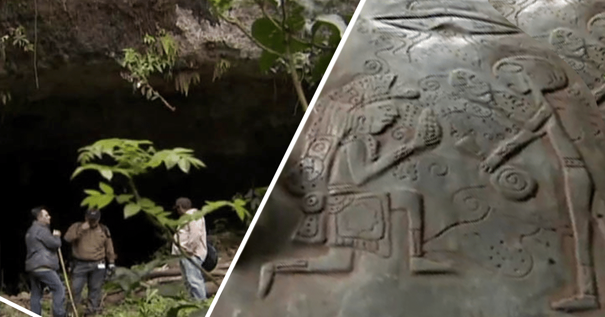 Arqueólogos han descubierto antiguas piedras de jade que muestran contacto extraterrestre en una cueva mexicana