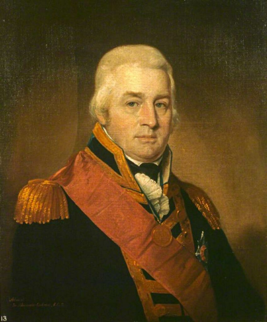 Almirante Sir Alexander Inglis Cochrane (1758-1832), gobernador de Guadalupe