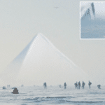 Las tres antiguas pirámides cubiertas de nieve encontradas en la Antártida congelada buscadas por los marines