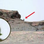 Posible estatua antigua encontrada en el planeta Marte