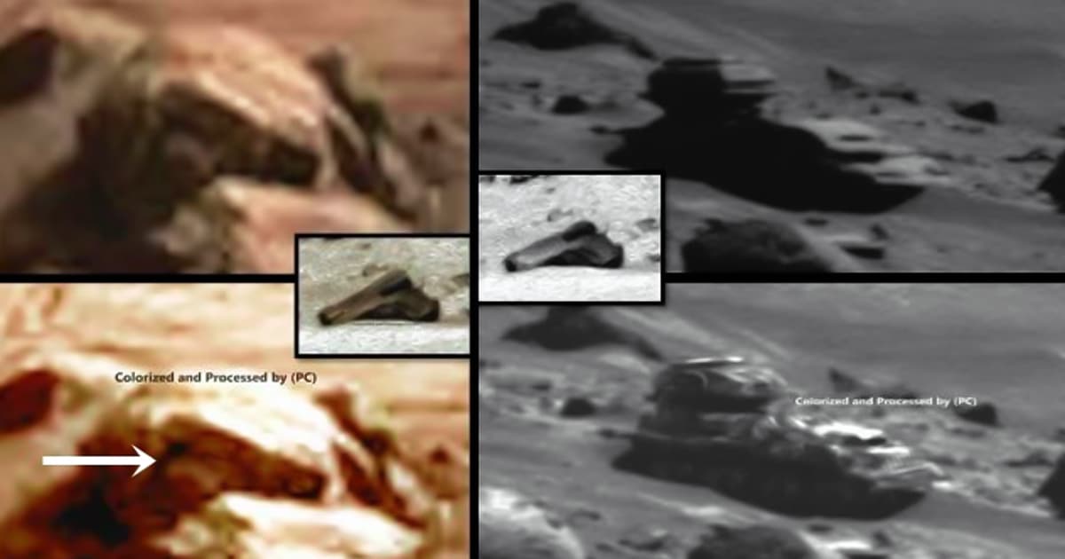 Mars Rover encontró evidencia de una presencia militar secreta en Marte?