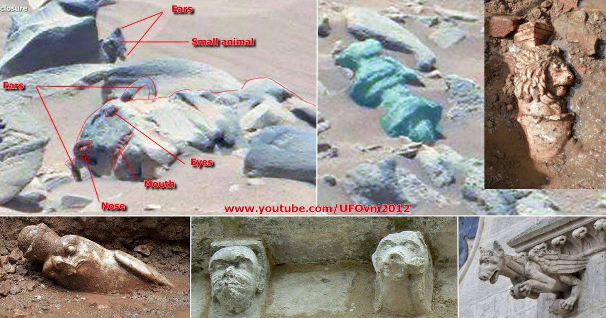 Antiguos alienígenas en Marte: Rover vio una estatua de un animal tallado y artefactos extraños