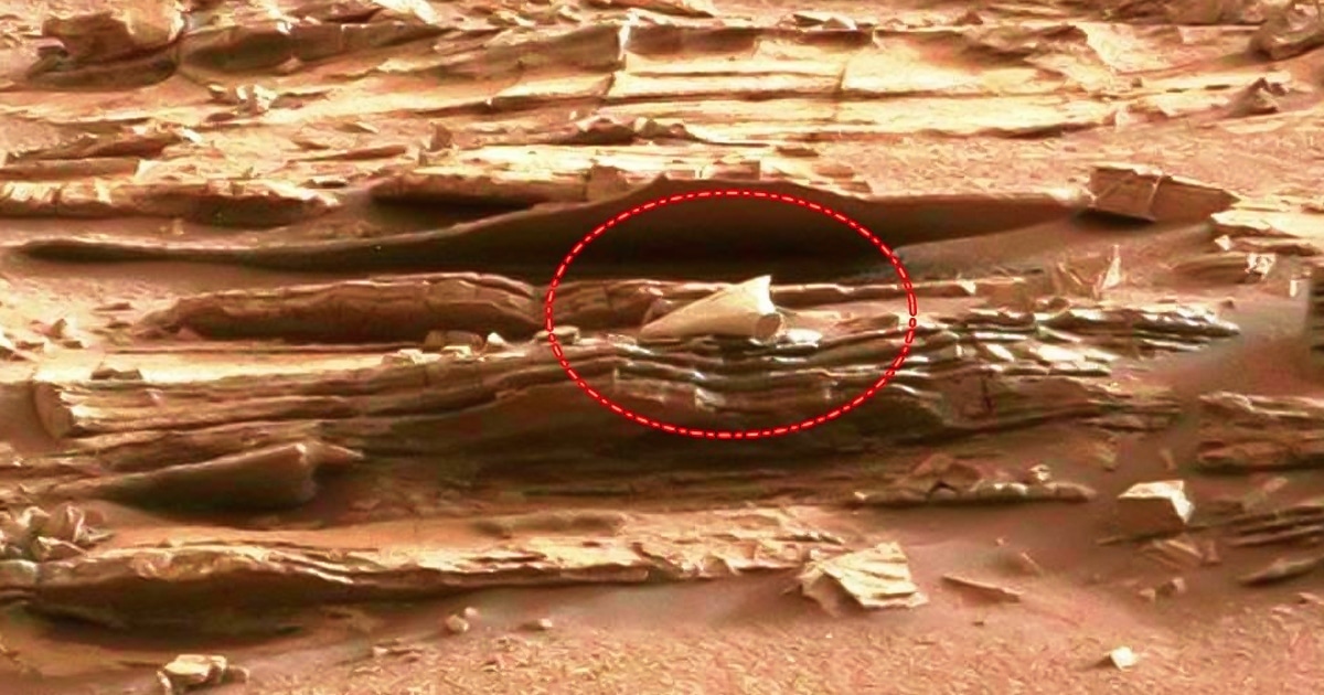 Objeto no identificado encontrado en la superficie de Marte