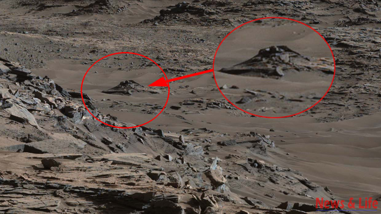 Imagen de la NASA muestra un OVNI estrellado en Marte