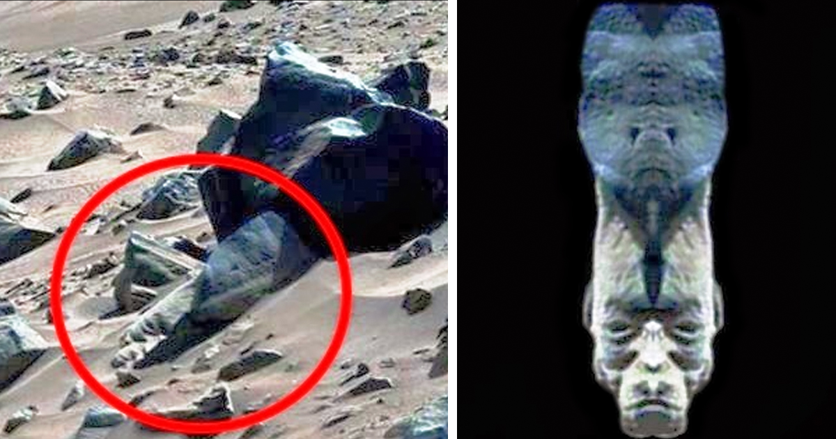 Este misterioso rostro tolteca fue descubierto en Marte