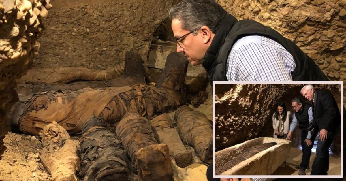 Cámaras funerarias llenas de momias descubiertas en Minya de Egipto