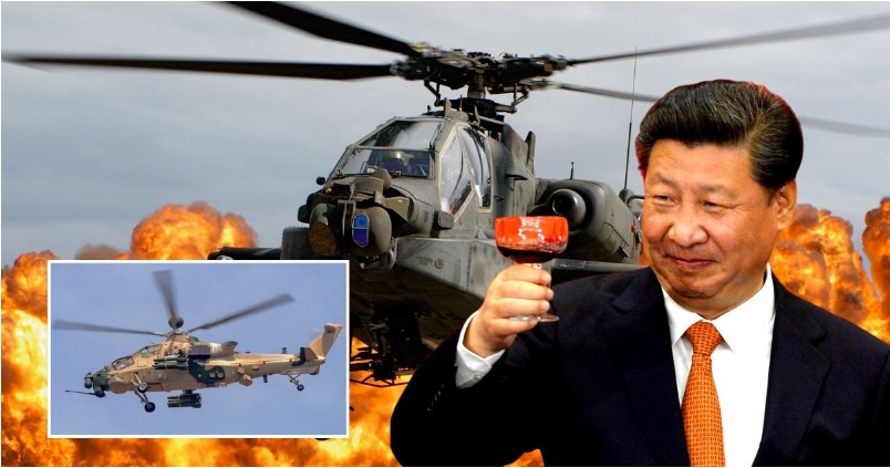 ¡China lo vuelve a hacer!  Hace una réplica exacta de un helicóptero de ataque Apache para Pakistán, dejando atónitos a los internautas