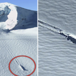 Objeto no identificado se estrelló en una montaña antártica - Todavía visible en Google Earth